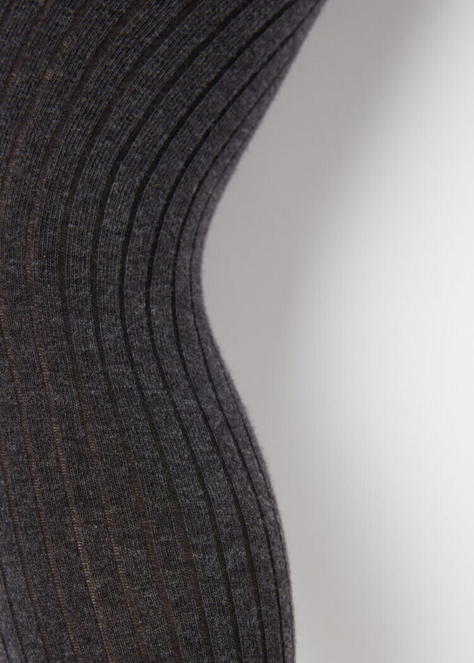 Girls’ Ribbed Cotton Tights