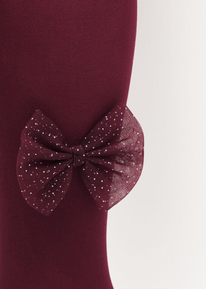Girls’ Tights with Bow
