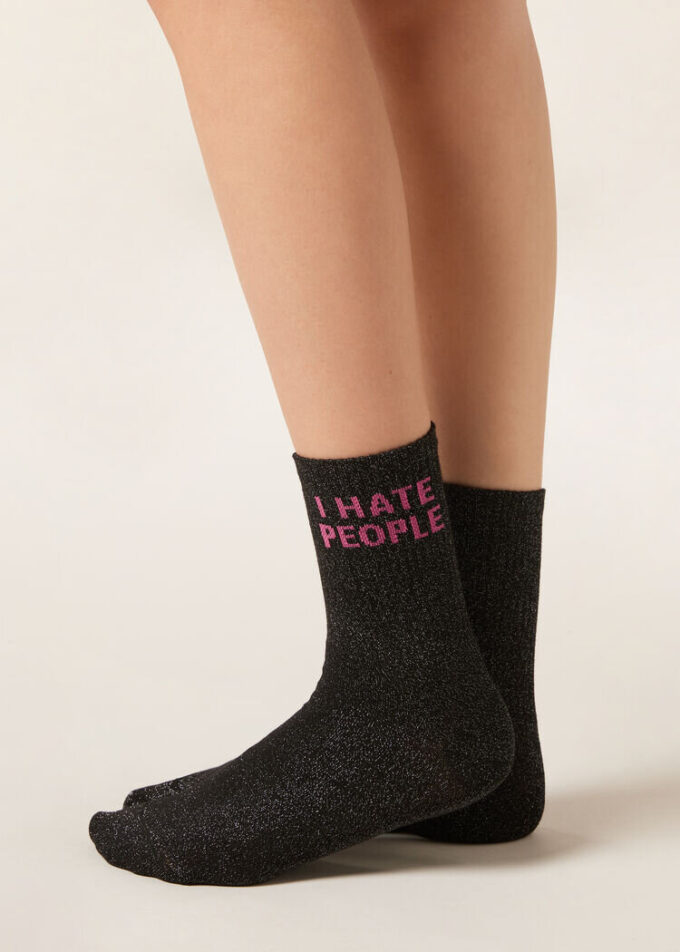 Glitter Message Socks