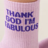 Glitter Message Socks