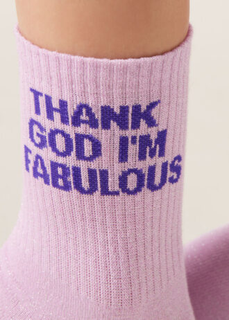 Glitter Message Socks