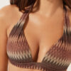 Golden Chevron Padded Triangle Swimsuit Top Golden Chevron Padded Triangle Swimsuit Top
