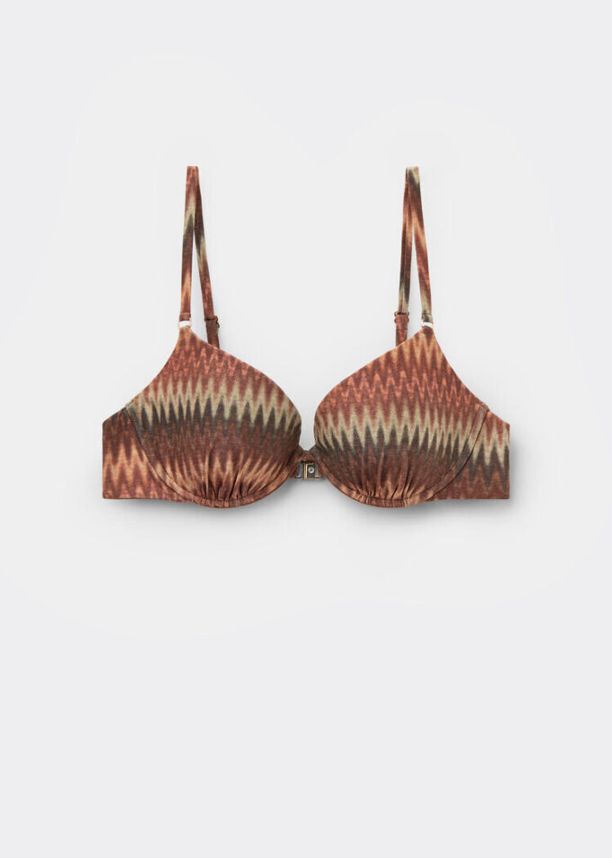 Golden Chevron Push up Swimsuit Top Golden Chevron Push up Swimsuit Top