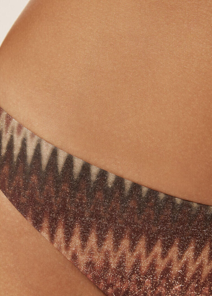 Golden Chevron Swimsuit Bottoms Golden Chevron Swimsuit Bottoms