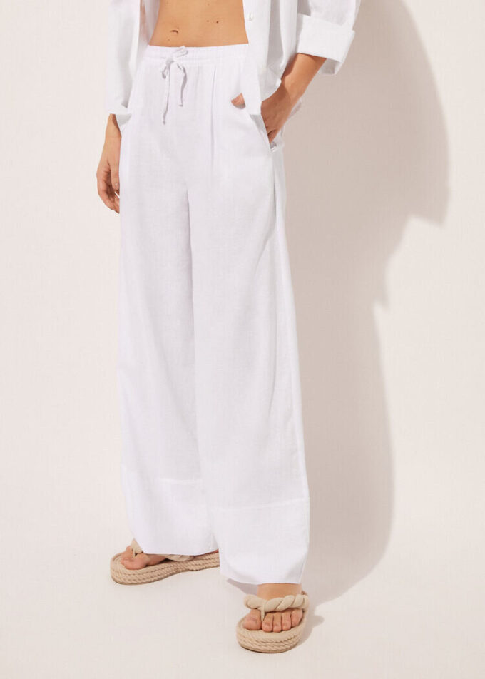 Linen and Viscose Palazzo Pants Linen and Viscose Palazzo Pants