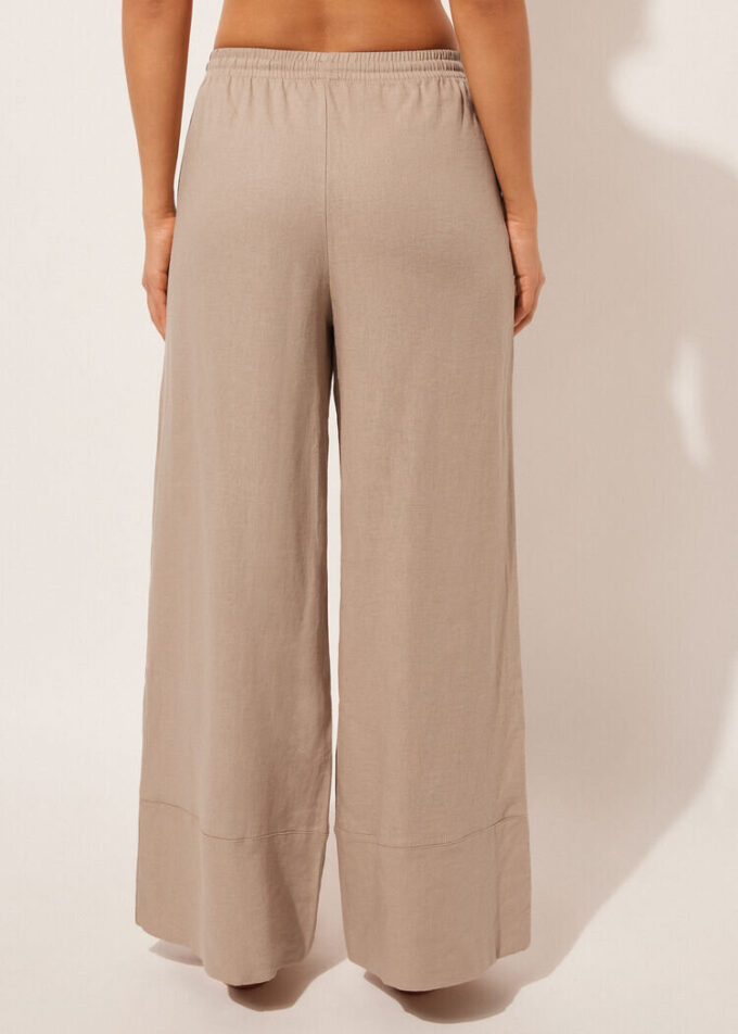 Linen and Viscose Palazzo Pants Linen and Viscose Palazzo Pants