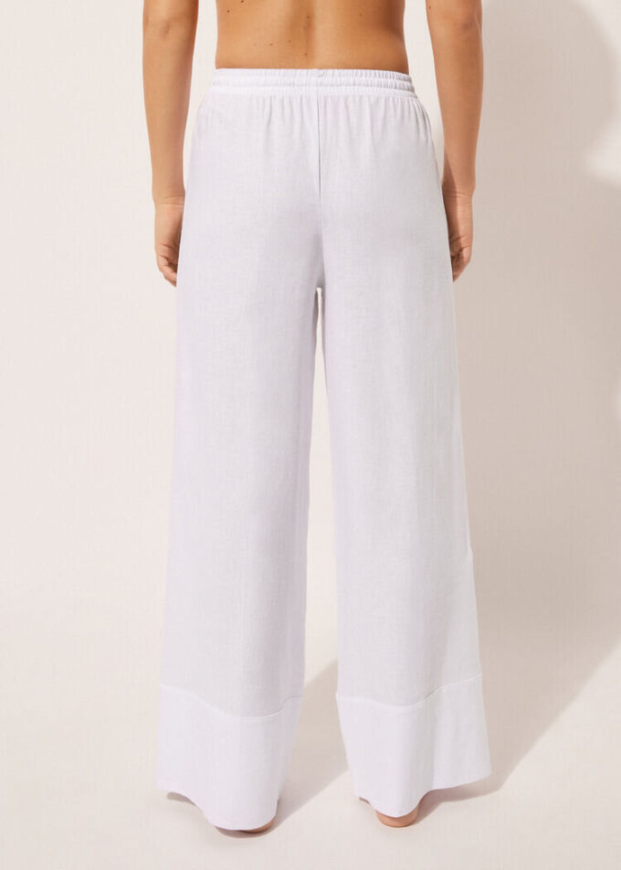 Linen and Viscose Palazzo Pants Linen and Viscose Palazzo Pants