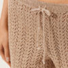 Long Crocheted Lamé Pants
