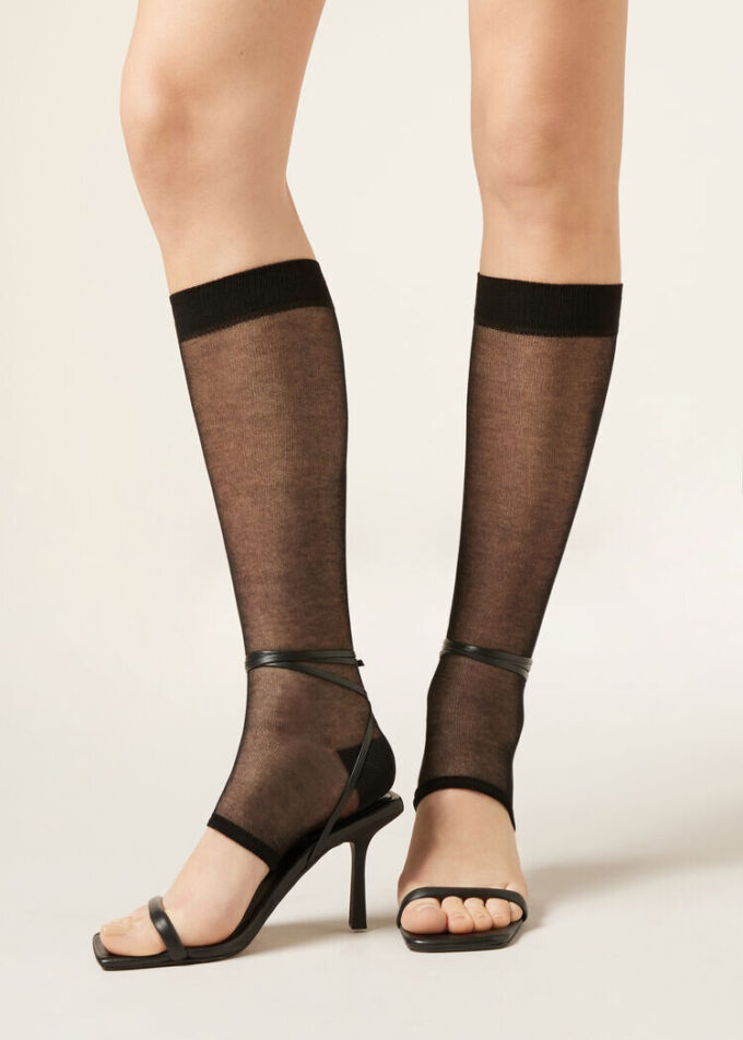 Long Open Toe Socks
