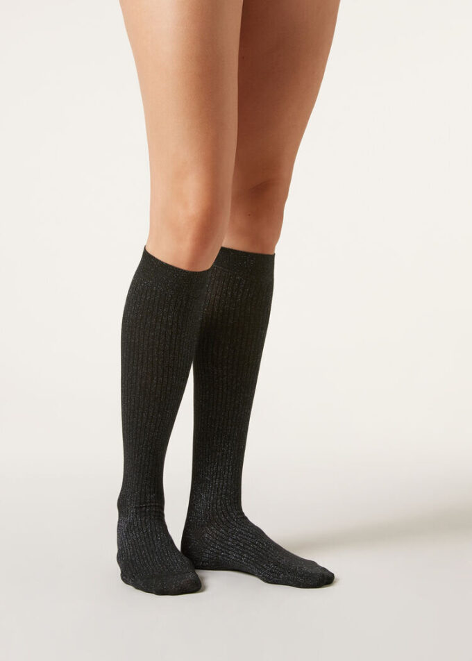 Long Ribbed Cotton Socks Long Ribbed Cotton Socks