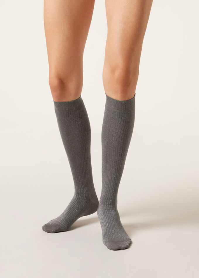 Long Ribbed Cotton Socks Long Ribbed Cotton Socks