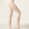 Macro Floral Lace Tights Macro Floral Lace Tights