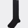 Men’s Lisle Thread Ribbed Long Socks