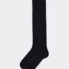 Men’s Lisle Thread Ribbed Long Socks