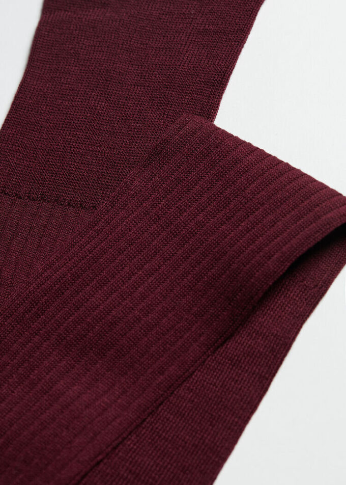 Men’s Lisle Thread Ribbed Long Socks