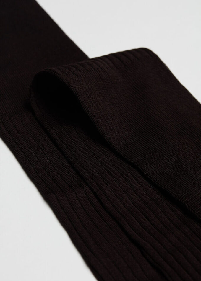 Men’s Lisle Thread Ribbed Long Socks