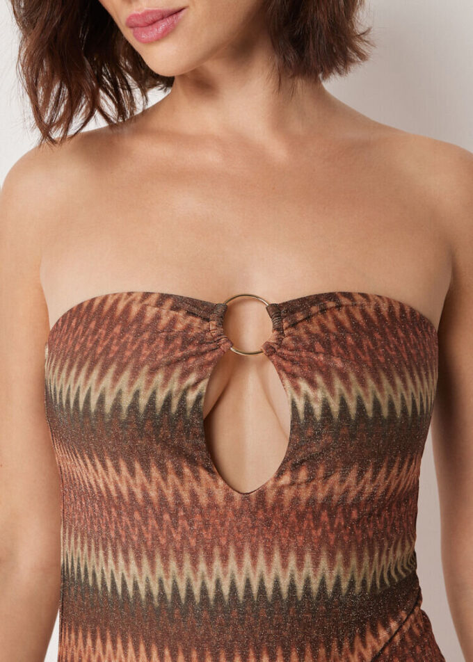 One Piece Swimsuit Golden Chevron One Piece Swimsuit Golden Chevron