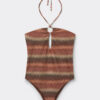 One Piece Swimsuit Golden Chevron One Piece Swimsuit Golden Chevron