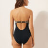 One-Piece Swimsuit Golden Stripes