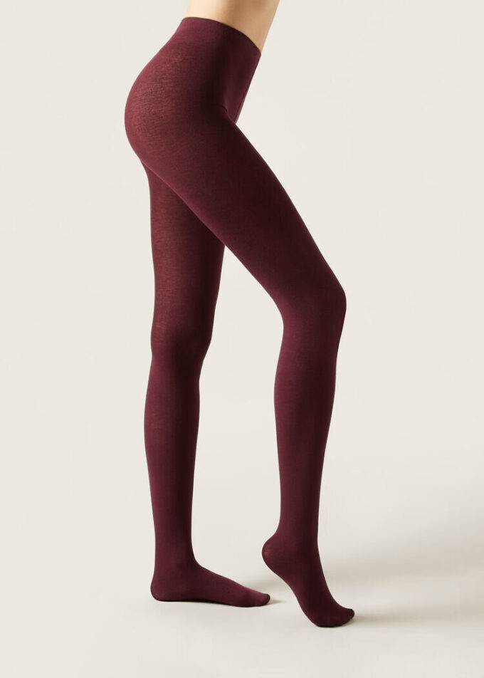 Opaque Matte Cashmere and Modal Tights