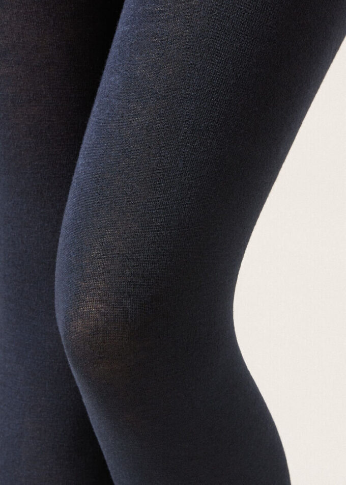 Opaque Matte Cashmere and Modal Tights