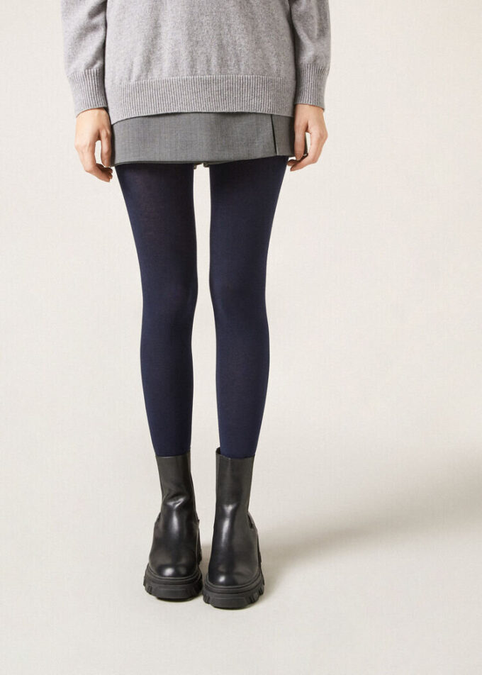 Opaque Matte Cashmere and Modal Tights