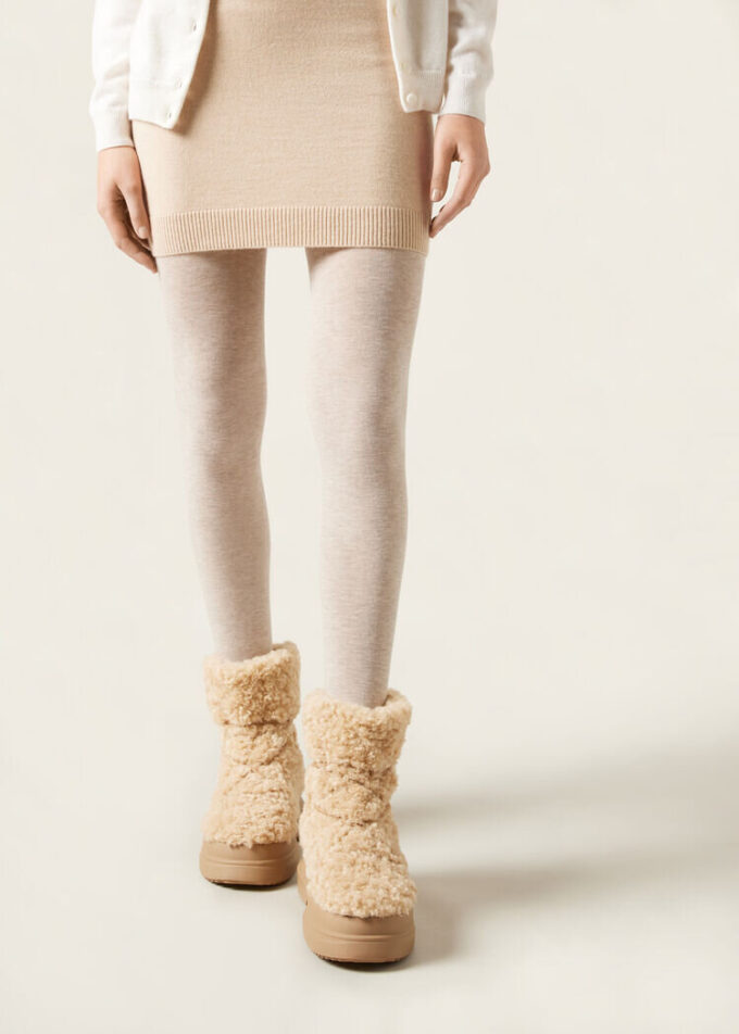 Opaque Matte Cashmere and Modal Tights