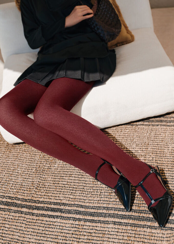 Opaque Matte Cashmere and Modal Tights
