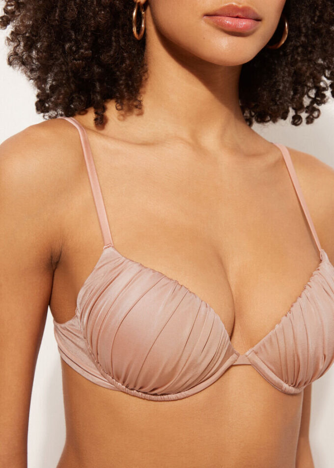 Push up Swimsuit Shiny Satin Push up Swimsuit Shiny Satin