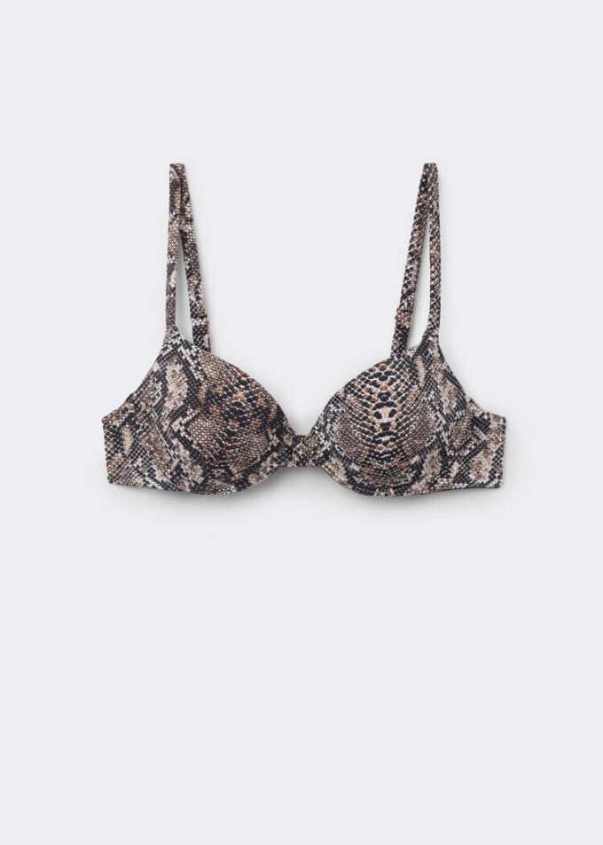 Push up Swimsuit Top Classic Snake Push up Swimsuit Top Classic Snake