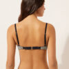 Push-Up Swimsuit Top Golden Stripes