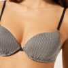 Push-Up Swimsuit Top Golden Stripes