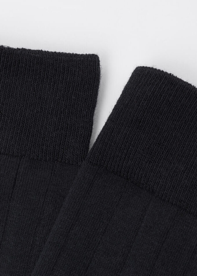 Ribbed Mid-Calf Socks Ribbed Mid-Calf Socks