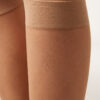 Sheer Diamond Pattern Knee High Socks