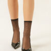 Sheer Short Socks with Rhinestones Sheer Short Socks with Rhinestones
