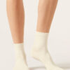 Short Socks with Trimmed Cuffs