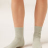 Short Socks with Trimmed Cuffs