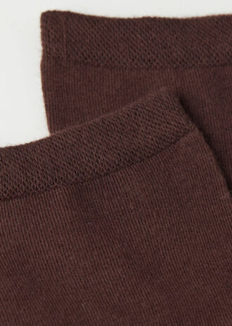 Short Socks with Trimmed Cuffs
