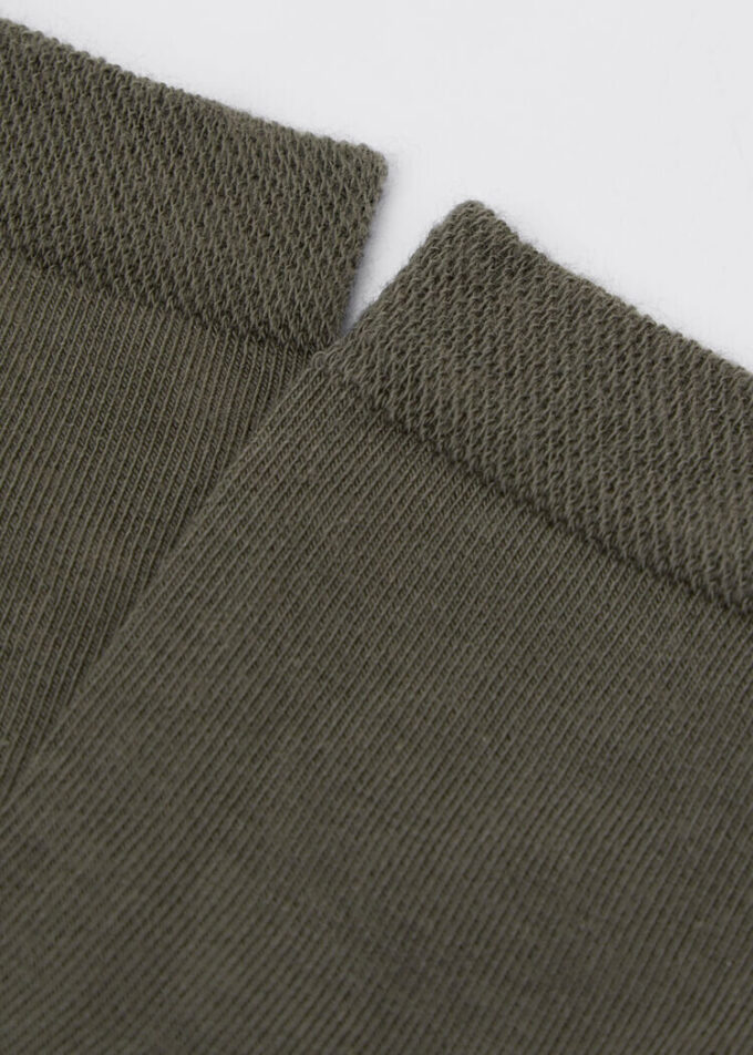 Short Socks with Trimmed Cuffs