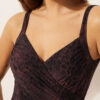 Slimming One-Piece Swimsuit Dark Animalier