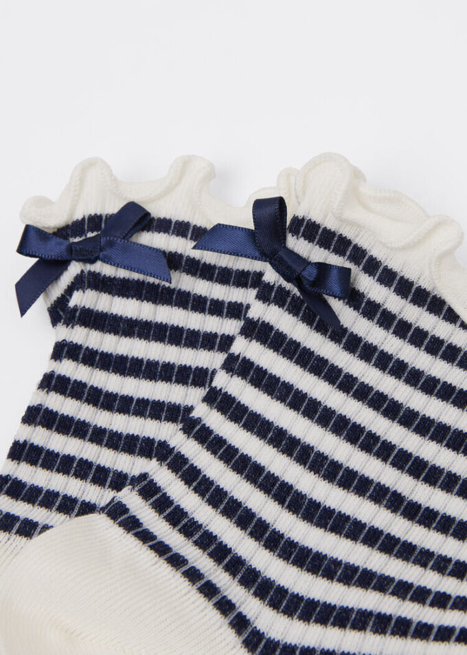 Stripe and Bow Socks