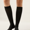 Tall Satin Cotton Socks