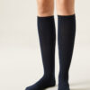 Tall Satin Cotton Socks