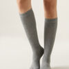 Tall Satin Cotton Socks