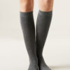 Tall Satin Cotton Socks