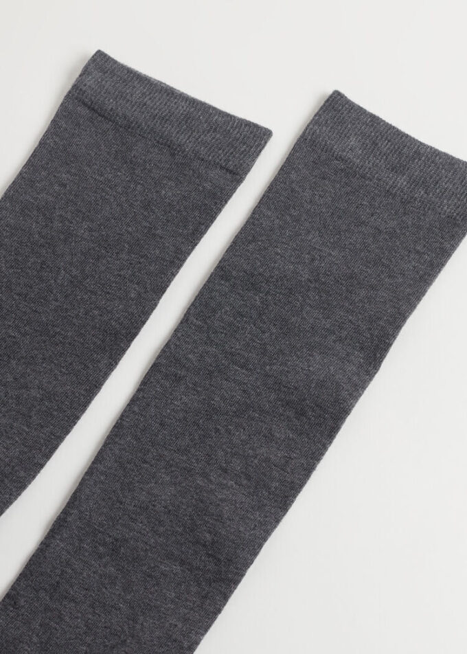 Tall Satin Cotton Socks