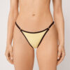 Thong Swimsuit Bottom Bicolor Piping Thong Swimsuit Bottom Bicolor Piping