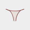 Thong Swimsuit Bottom Bicolor Piping Thong Swimsuit Bottom Bicolor Piping