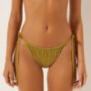 Thong Swimsuit Bottoms Shiny Satin