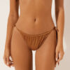 Thong Swimsuit Bottoms Shiny Satin